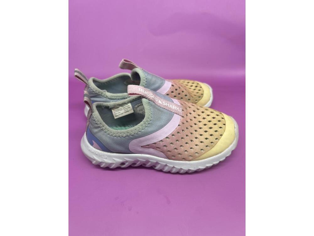 Rugged Shark EVA Water Shoes - Kids/Youth Size 8T - Pastel Pink/Blue - Picture 2 of 8